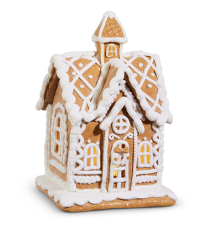 Lighted Gingerbread House