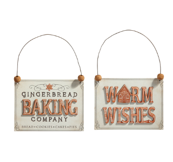 Gingerbread Sign Ornament