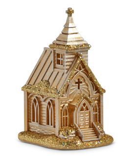 Golden Church Ornament