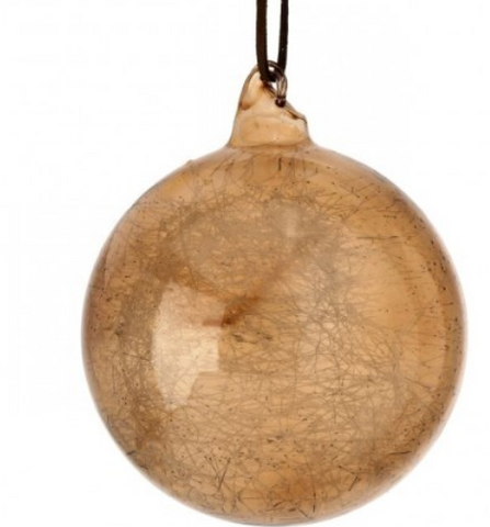 SPUN GLASS BALL ORNAMENT