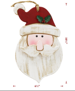 Hanging MDF Santa Head