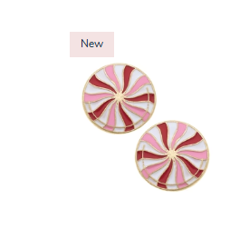 Peppermint Candy Earring