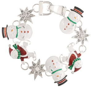 Skating Santa Snowman Bracelet