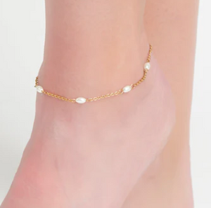 Dainty Pearl Anklet