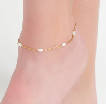 Dainty Pearl Anklet