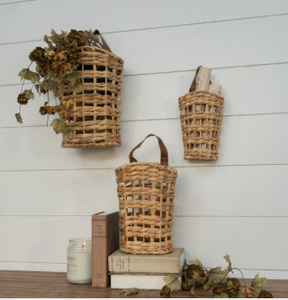 Open Weave Baskets w/Handles