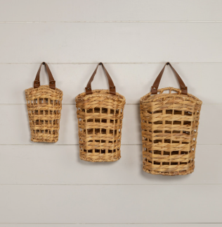 Open Weave Baskets w/Handles