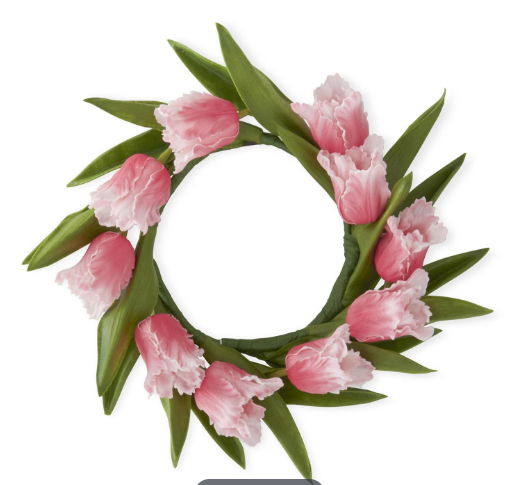 Parrot Tulips | Real Touch Candle Ring (multiple colors)