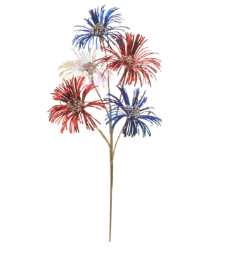 Red, White, Blue Sparkler Spray