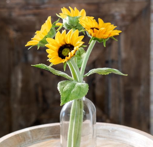 Real Touch Sunflower (4pc) (White or Yellow)