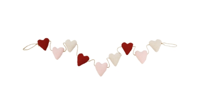 Plush Heart Garland