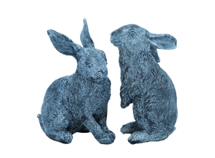 Dark Gray/Blue Bunny