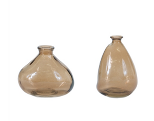 Brown Glass Vase