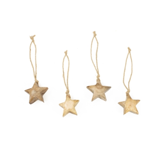 Mini Natural Wood Star