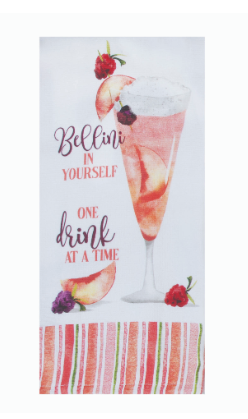 Summer Sippin' Bellini Dual Purpose Terry Towel