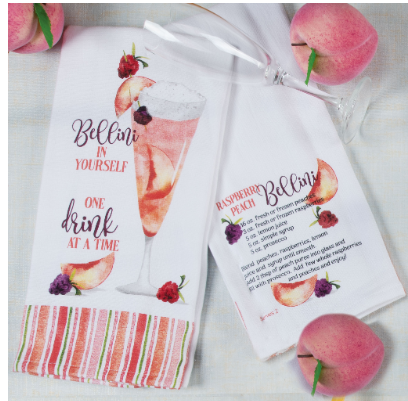Summer Sippin' Bellini Dual Purpose Terry Towel