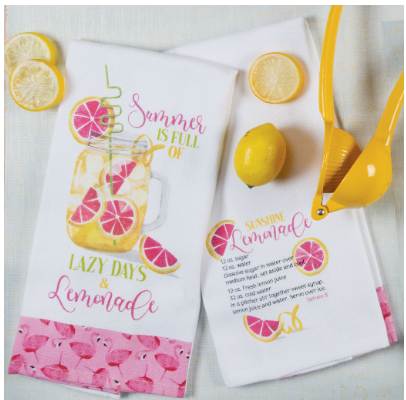 Summer Sippin' Lemondade Dual Purpose Terry Towel