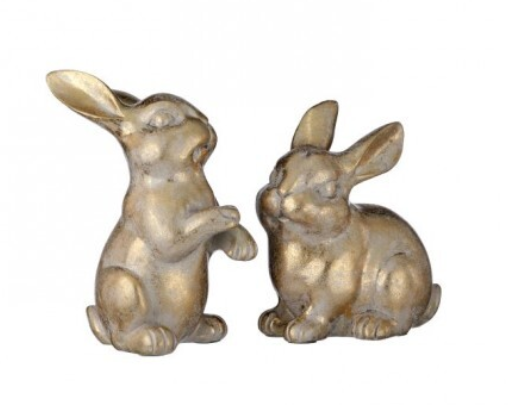 RESIN GOLDEN BUNNY