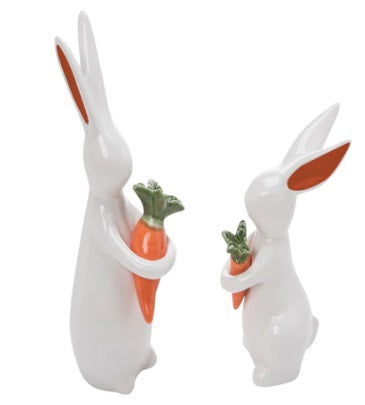 White/Orange Glazed Bunny