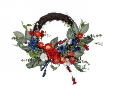 COUNTRY AMERICANA WREATH ON VINE