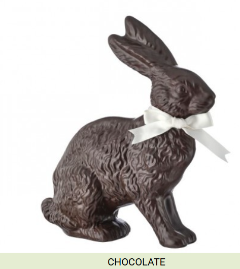 RESIN CHOCOLATE BUNNY