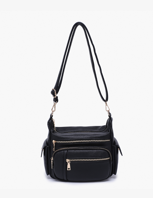 Nicole Multi-Zip Crossbody (4 colors)