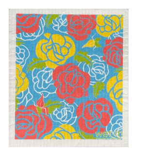 Rose Garden Swedish Dishcloth