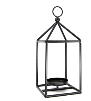 Black Open House Lantern