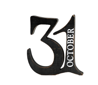October 31st Cutout Block