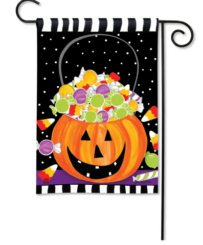 Halloween Candy Garden Flag