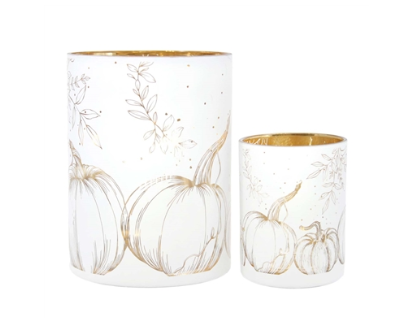Fall Harmony Mercury Glass Jar