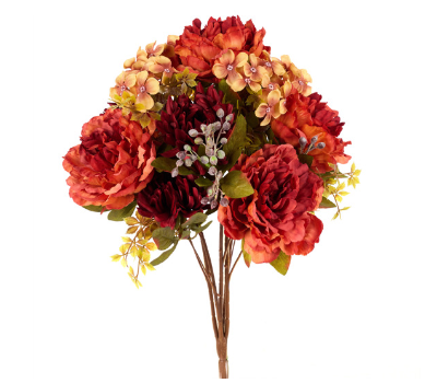 FABRIC PEONY/HYDRANGEA BUSH