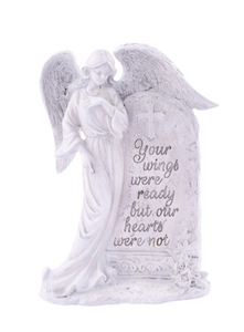 ANGEL/HEADSTONE STATUETTE