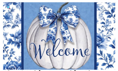 Blue & White Pumpkin Collection