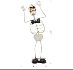 Metal Skeleton w/ Hands Up