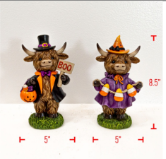Halloween Highland Cows