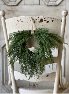 Mini Hanging Wreath/ Fine Cedar
