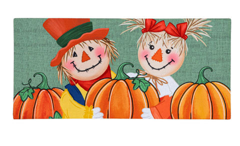 Couple of Scarecrows Mini Mat