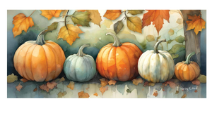 Watercolor Pumpkin Patch Mat