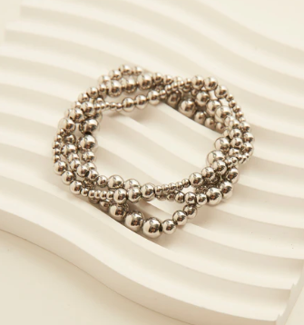 Stretch Graduated Ball Bracelet