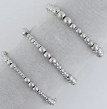Stretch Graduated Ball Bracelet