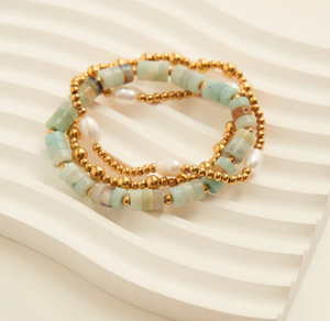 Pearl Bracelet Set