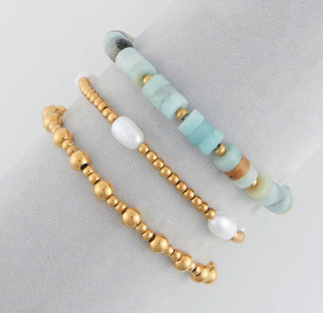 Pearl Bracelet Set