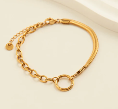 Cable &  Snake Chain Bracelet