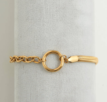 Cable &  Snake Chain Bracelet