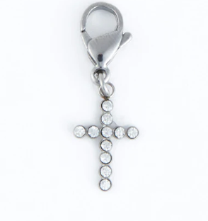Pave Cross Charm