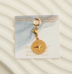 Compass Charm - gold