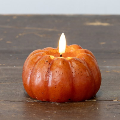 3D Flame Pumpkin Candle (orange or cream)