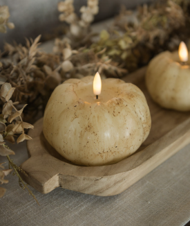 3D Flame Pumpkin Candle (orange or cream)