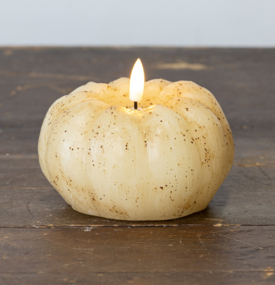 3D Flame Pumpkin Candle (orange or cream)